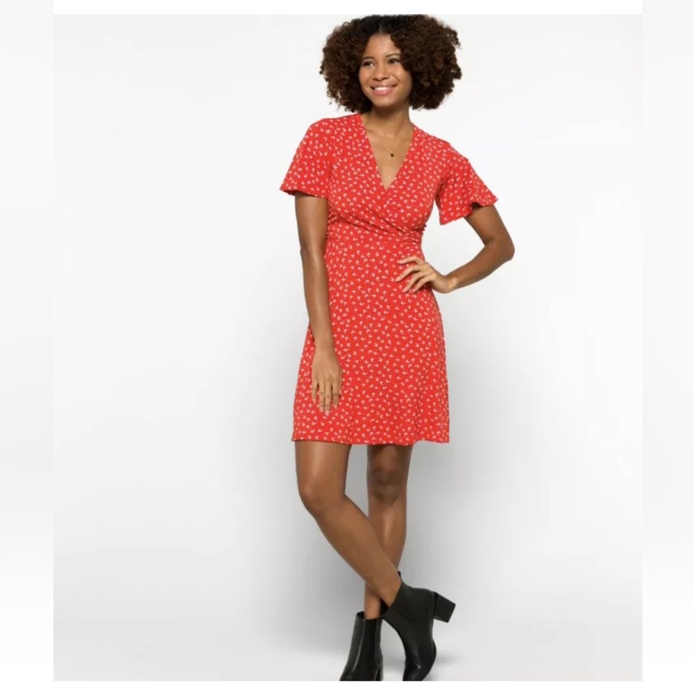 41 Hawthorn Orange & White Elisse Knit Dress 2X NWT